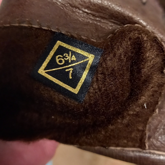 Brown Pigskin Leather gloves size 6 3/4 - 7 - Picture 7 of 7